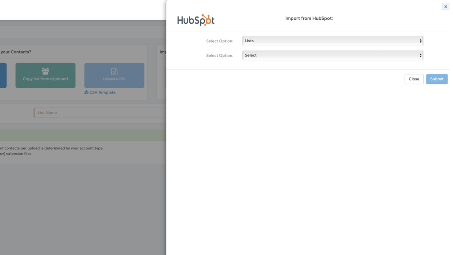Import Contacts from HubSpot